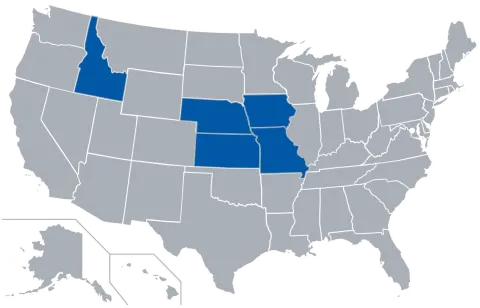 ABSN authorized states map