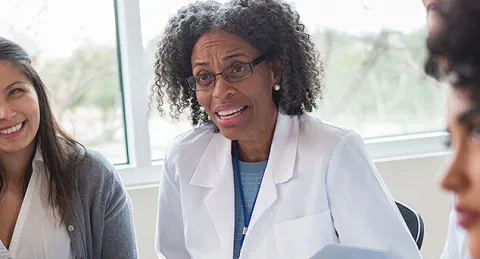 Psychiatric mental health nurse practitioner at work